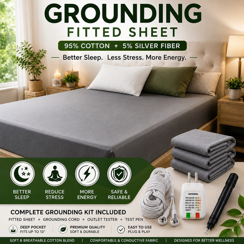 Grounding fitted sheet queen - grounding,
