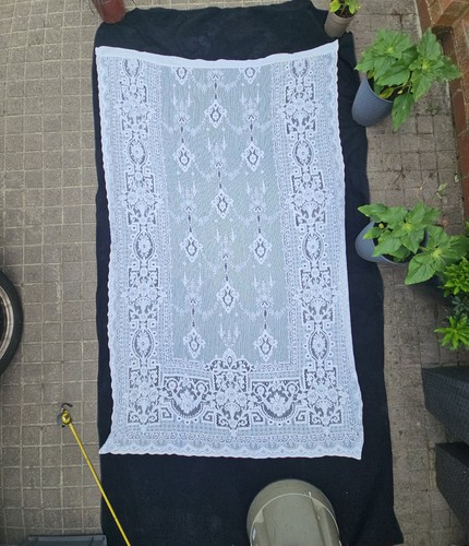 Nottingham lace curtain pair - lace,