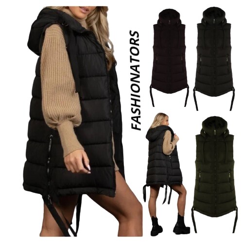 Ladies side tassel hooded - side,