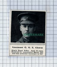 C4995) Lieut C G E Clowes