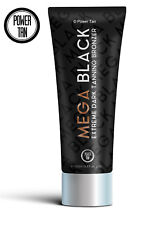 Power Tan Mega Black Extreme Dark Bronzer Tanning Sunbed Lotion 250ml Tube