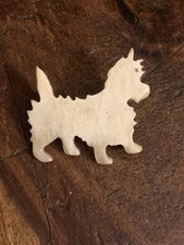 Vintage Westie Dog Brooch –