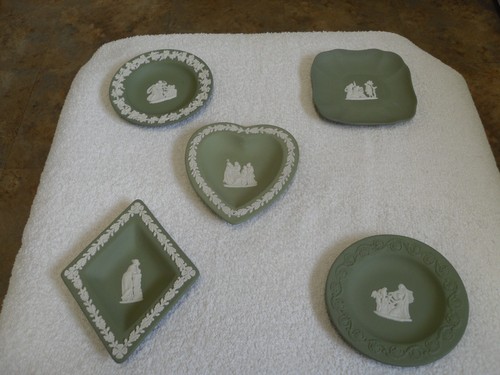 Jasperware green white - 5,