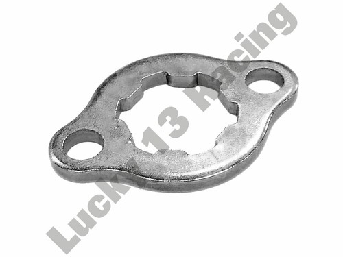 Front sprocket retaining - , plate