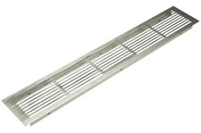 Vent Grill Kitchen Bedroom Plinth Worktop Heat - 500 x 86 mm Aluminium