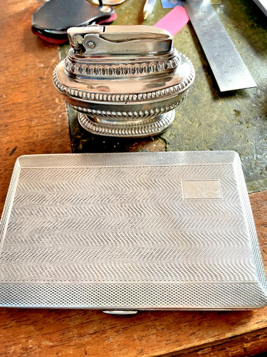 Ronson petrol silver plated - -petrol, -silver