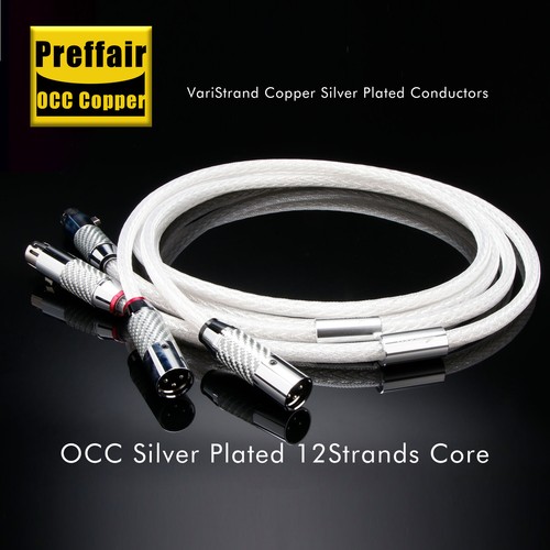 Pair occ silver - plated, audio