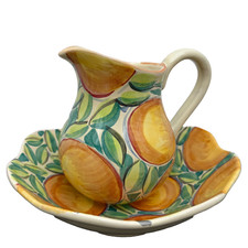 Orange Pitcher Jug & Wash
