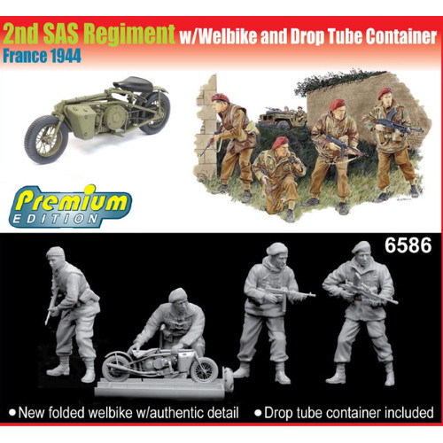 2nd sas regiment - sas, w/welbike