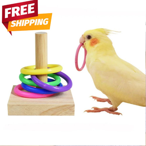 Bird training toys set wooden - training,