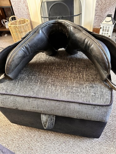 Leather saddle fit 12hh - saddle,