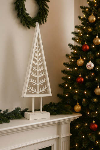 Wooden large tree - wooden, ornament