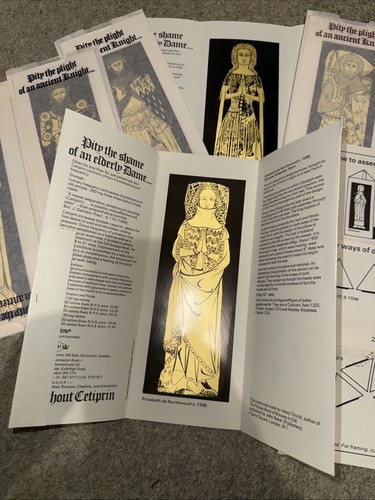 Vintage brass rubbing print - brass,