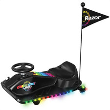 Crazy Cart Shift Lightshow 12V Electric Drift Machine Kids Ride On Spin Light Up