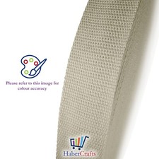 Cotton Webbing Tape Belting Fabric Strap Bag Making Strapping 25mm / 38mm Width