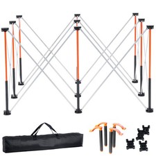 Portable Folding Workstand 4.16 x 2.18ft Collapsible Work Stand 2500lbs Capacity