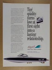 1995 Tige 2002 fslm Comp Ski Boat vintage print Ad