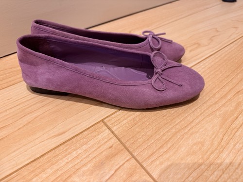 Zara lilac suede - ballet, flats