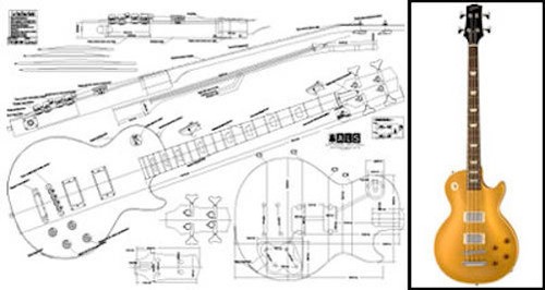 Gibson les paul bass plan - bass,