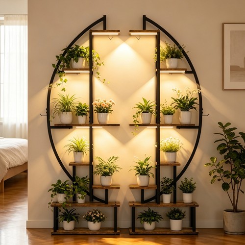 Plant stand with grow - plant,