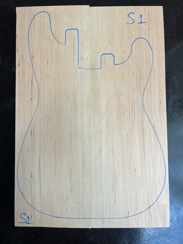 Alder piece stratocaster - 2-piece,