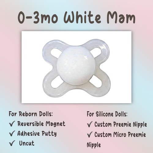 White reborn silicone baby - white,