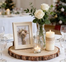 25cm Wooden Log Slices Rounds