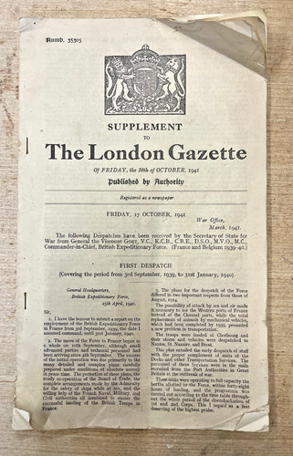Ww2 london gazette - london,