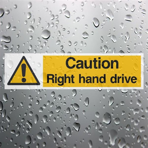 Left hand drive sticker - left,