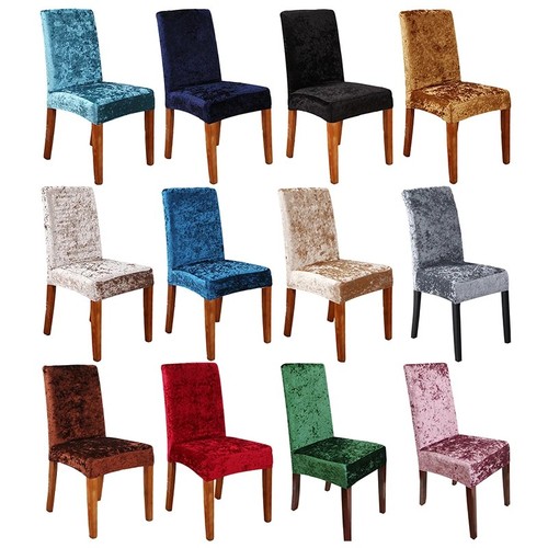 Velvet chair covers stretch - velvet,