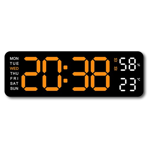 Digital led desk - desk, clock