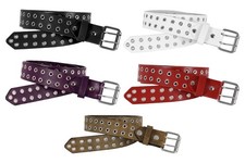 Unisex Leather Double Eyelet