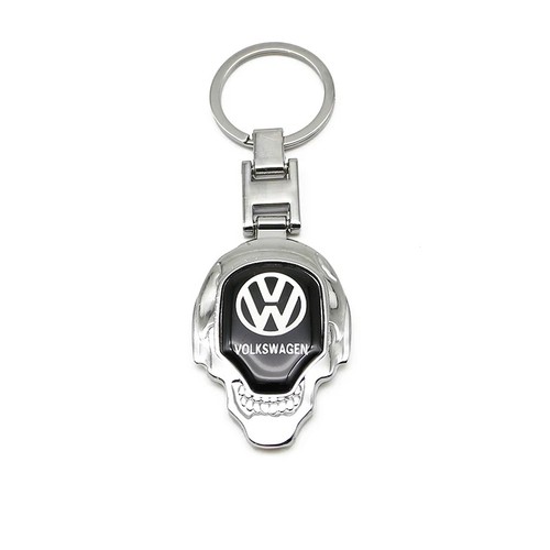 Metal braided car keyring - metal,