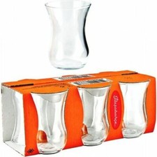 6 Turkish Tea Glasses Set Luxury Design Cups Coffee Arabian Tea House Serving