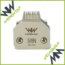 Werewolf Professional Dog Clipper Blades Size 5/8N 0.8mm Oster Andis Sure Clip
