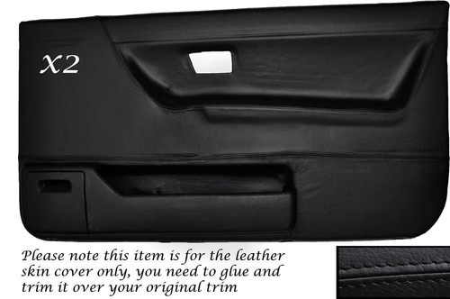Black stitch front door - black,