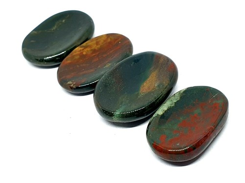 Bloodstone thumb stone worry - bloodstone,