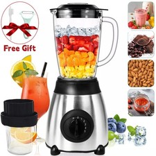 2in1 Juicer Blender 1000W Glass Fruit Smoothie Maker Food Processor Crusher