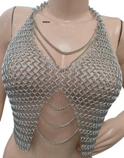 Chainmail Bra Top, Lightweight Anodized Aluminum, for Women
