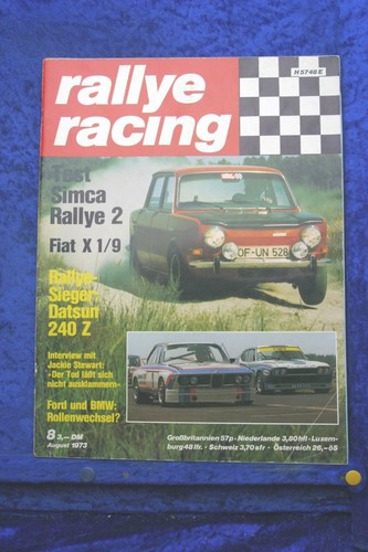 Rally racing simca - racing, 8/73