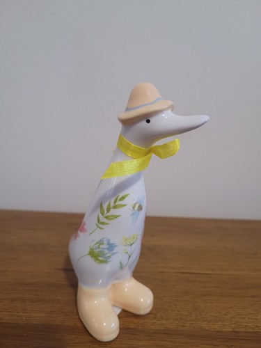 Ceramic floral duck in - ceramic,