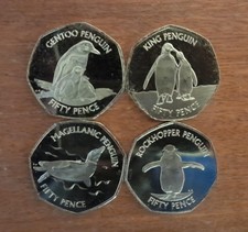 Falkland 2020 Penguin 50p Coin
