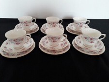 Set of 6 Vintage Tea Cups And