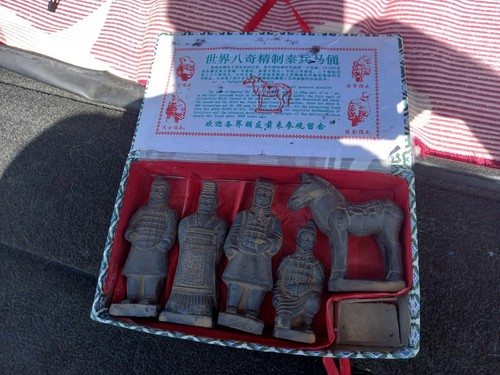 Vintage terracotta army - terracotta,