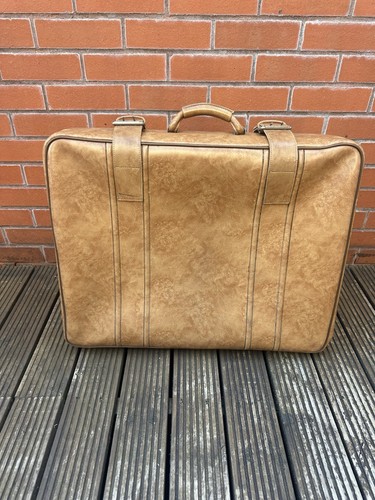 Vintage 1970s tan faux - tan,