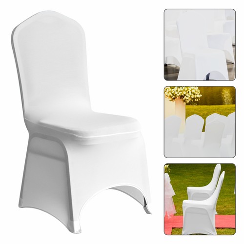 White spandex chair - spandex,