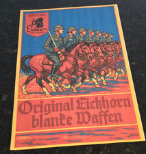 WW2 WWII German DAGGER KNIFE SWORD Maker Carl Eickhorn Ad Poster Print