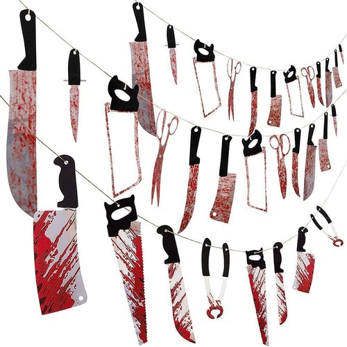 Set halloween bloody weapons - set,