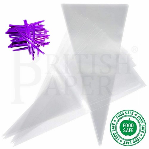 Clear cello cone - large, bags