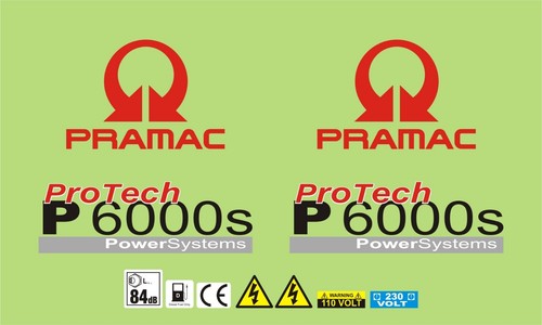 Pramac p6000s generator - p6000s, decal